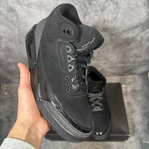 Size 10 | Jordan 3 Black Cat No Box | Pre-Owned